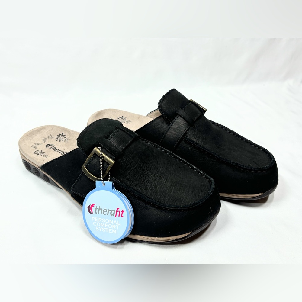 Therefit Terri Nubuck Leather Slip On Loafer with Buckle New w/tags H2026
